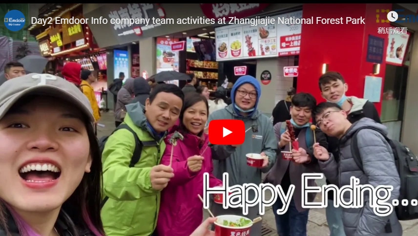 Ημέρα1 Emdoor Πληροφορίες Εταιρεία Δραστηριότητες Ομάδας στο Zhangjiajie Εθνικό Δάσος Πάρκος