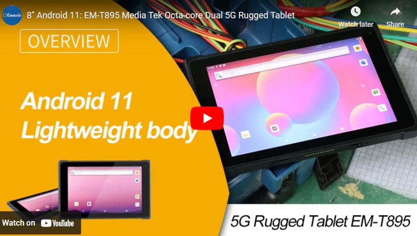 8'' Android 11: EM-T895 Media Tek Octa-core Dual 5G τρυφερό δισκίο