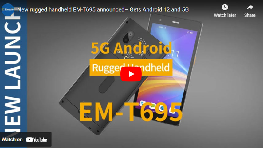 Νέα τραχιά φορητή χειροποίησης EM-T695- Παίρνει Android 12 και 5G